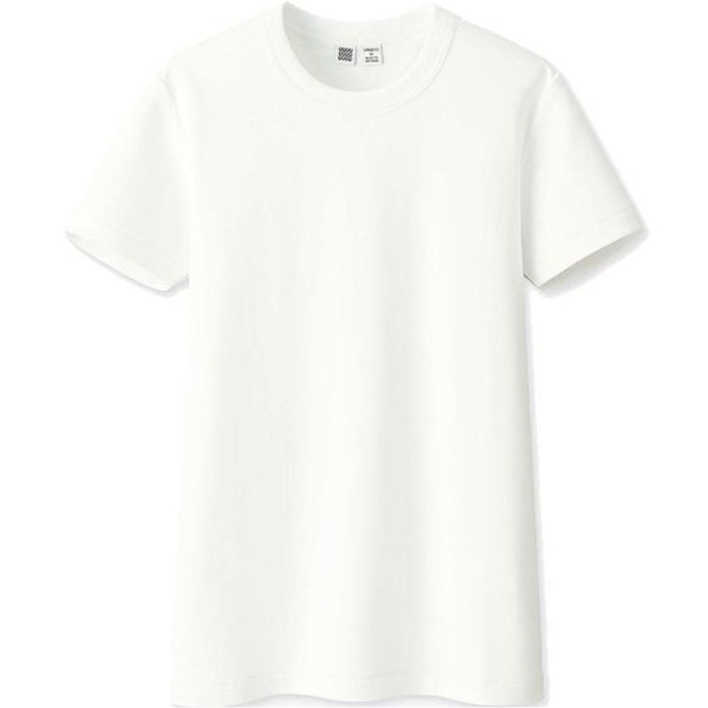 Uniqlo White Supima Cotton Crewneck